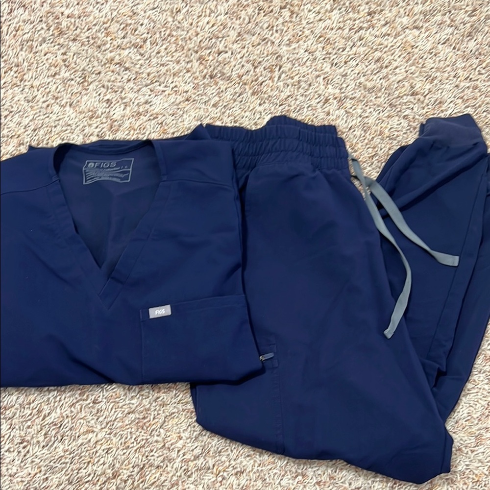 FIGS Deep Blue Medical Scrub Set